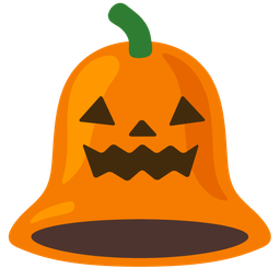 jack-o-lantern and bell