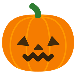 jack-o-lantern and confounded face