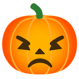 jack-o-lantern and enraged face