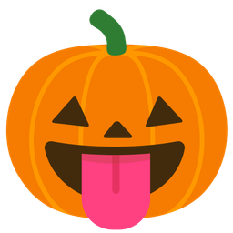 Jack-o-lantern and Face with tongue