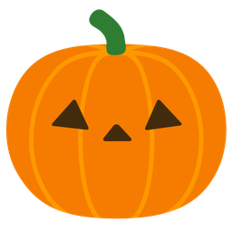 jack-o-lantern and face without mouth