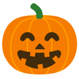 Jack-o-lantern and Grinning face with smiling eyes