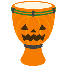 jack-o-lantern and long drum