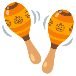 jack-o-lantern and maracas