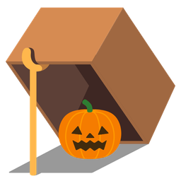 jack-o-lantern and mouse trap