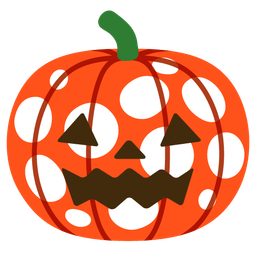 jack-o-lantern and mushroom