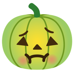jack-o-lantern and nauseated face