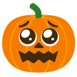 jack-o-lantern and pleading face