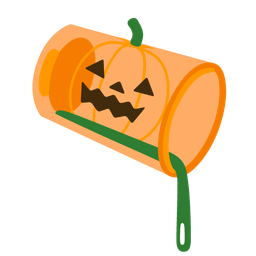 jack-o-lantern and pouring liquid