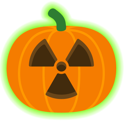 jack-o-lantern and radioactive