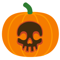 jack-o-lantern and skull