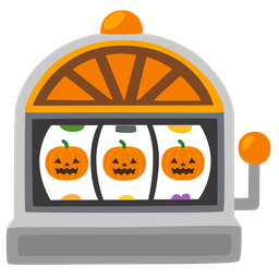 jack-o-lantern and slot machine