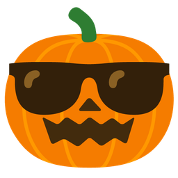 jack-o-lantern and smiling face with sunglasses