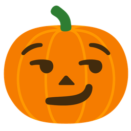 jack-o-lantern and smirking face