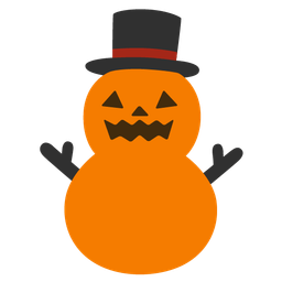 jack-o-lantern and snowman without snow