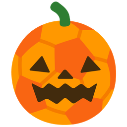 jack-o-lantern and soccer ball