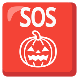 jack-o-lantern and SOS button