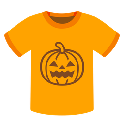jack-o-lantern and t-shirt