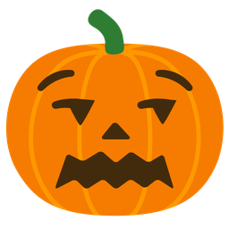 jack-o-lantern and unamused face