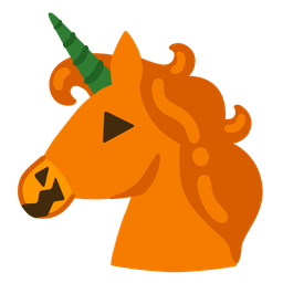 jack-o-lantern and unicorn