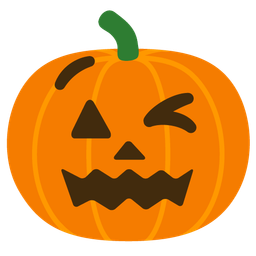 Jack-o-lantern and Winking face