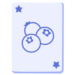 joker and blueberries