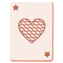 joker and brown heart