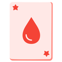 joker and drop of blood