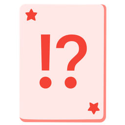 joker and exclamation question mark