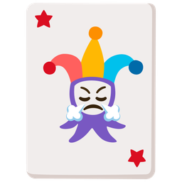 joker and face with steam from nose