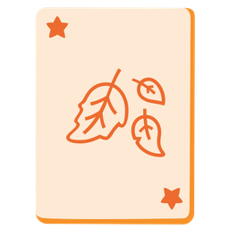 joker and fallen leaf