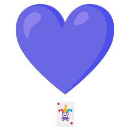 joker and heart exclamation