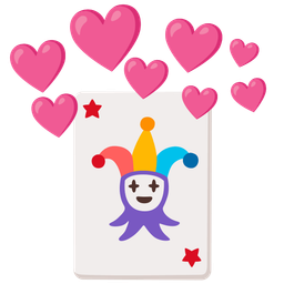 joker and heart with arrow