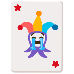 joker and loudly crying face