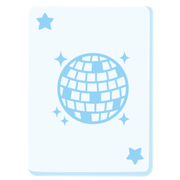 joker and mirror ball