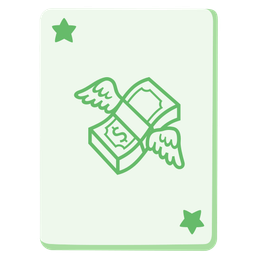 joker and money with wings