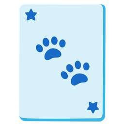 joker and paw prints