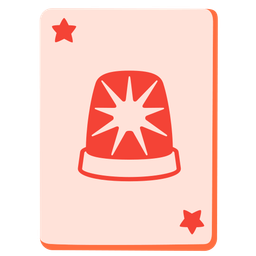 joker and police car light