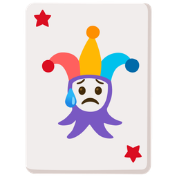 joker and sad but relieved face