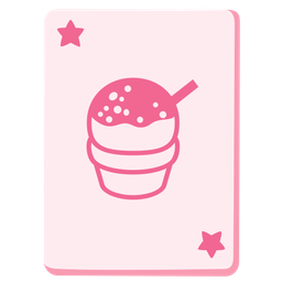 joker and shaved ice