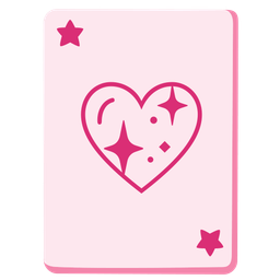 joker and sparkling heart