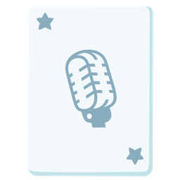 joker and studio microphone