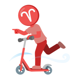 kick scooter and Aries