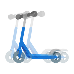 kick scooter and beating heart