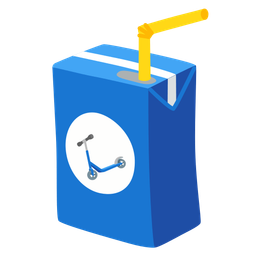 kick scooter and beverage box