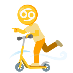 kick scooter and Cancer