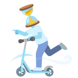 kick scooter and hourglass not done