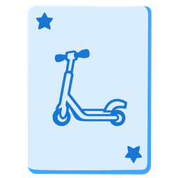 kick scooter and joker