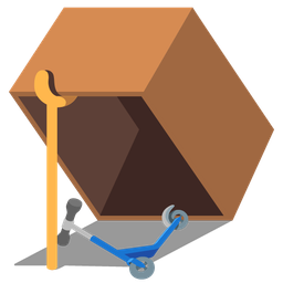 kick scooter and mouse trap