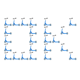 kick scooter and OK button